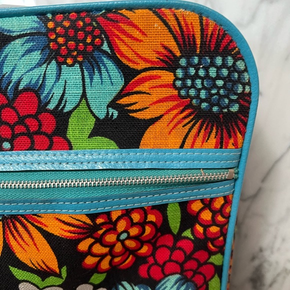 Vintage Daisy luggage retro luggage Floral print overnight bag vintage suitcase - Picture 2 of 11